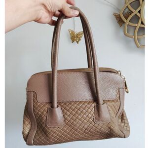 Borse In Pelle Genuine Italian Leather Woven Style Handbag